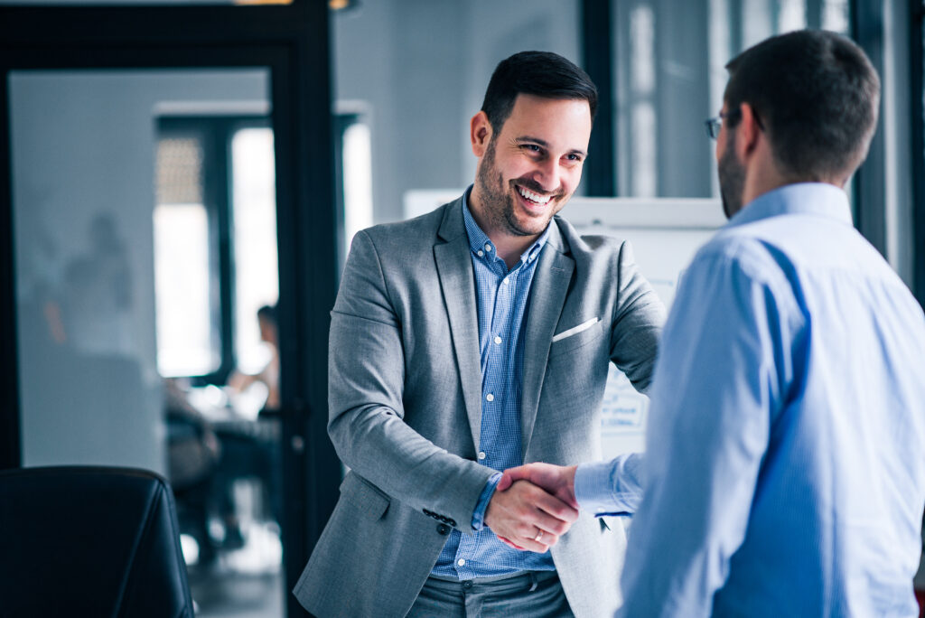 man receiving wealth management advice from financial advisor